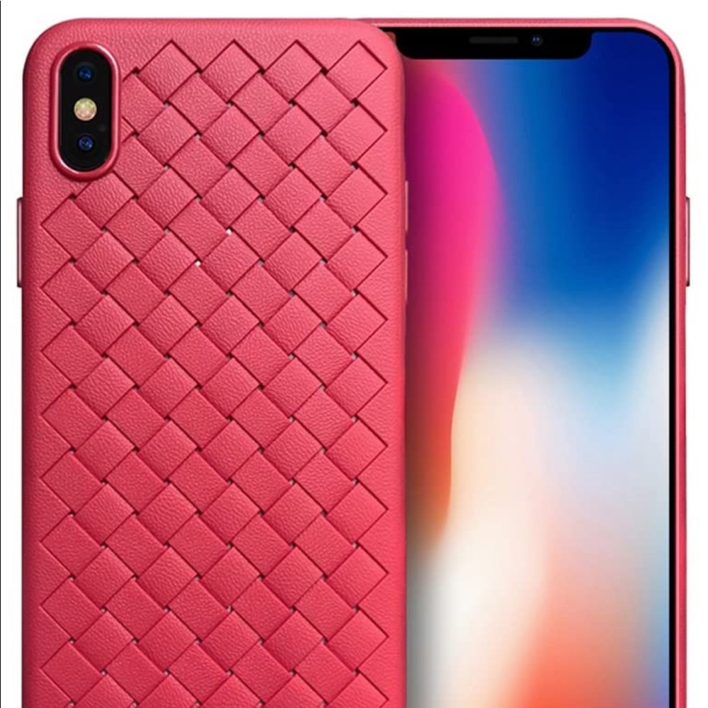 Red Woven iPhone Xs or X case